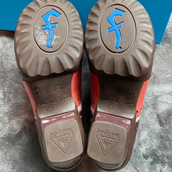 LAST PRICE John Fluevog KKBB Eli Brogue LaceUp Heels Brown Pink Like New Size 7 - Picture 5 of 13